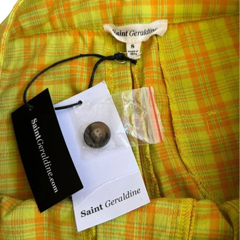 NWT REVOLVE Saint Geraldine LA plaid Preppy shorts Bright sz 8 - Picture 5 of 6